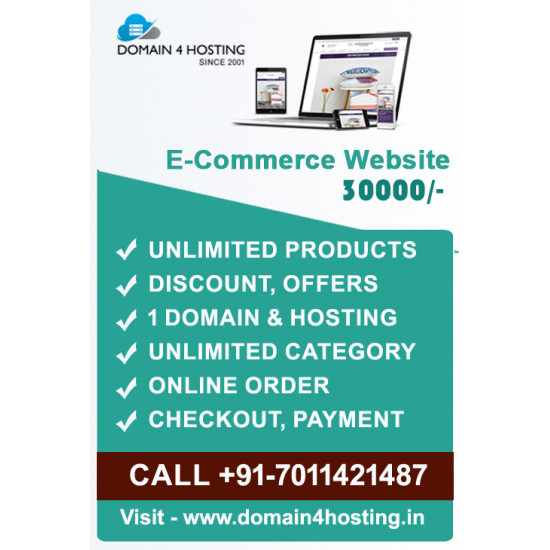 E-commerce Website with Domain & Hosting E-commerce Website with Domain & Hosting